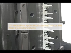 स्टेप मेडिकल प्लास्टिक इंजेक्शन मोल्ड अनुकूलित कम लागत मोल्ड डिजाइन और निर्माण विनिर्माण