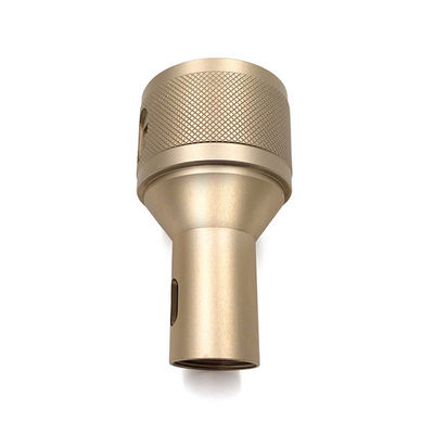 कॉपर एल्यूमीनियम कस्टम सीएनसी मशीनिंग Anodized Knurled समाक्षीय कनेक्टर
