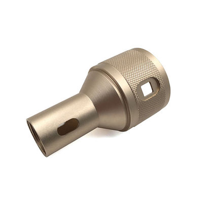 कॉपर एल्यूमीनियम कस्टम सीएनसी मशीनिंग Anodized Knurled समाक्षीय कनेक्टर