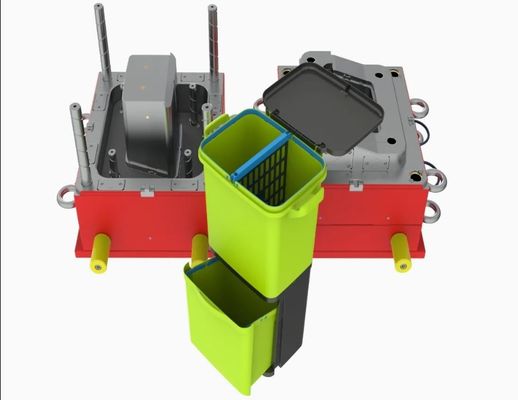 100L 120L 240L 660L 1100L प्लास्टिक डस्टबिन कचरा डिब्बा कचरा डिब्बा कचरा डिब्बा बाल्टी इंजेक्शन प्रयुक्त सेकंड हैंड मोल्ड